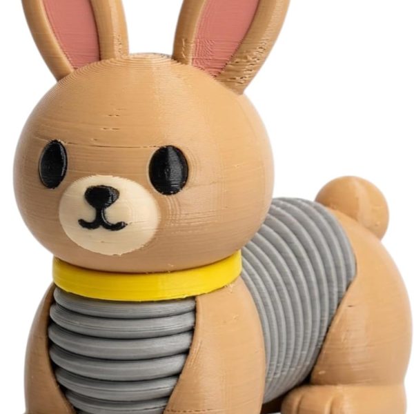 Slinky Bunny Collectible Figurine – Unique Desk Decor for Adults