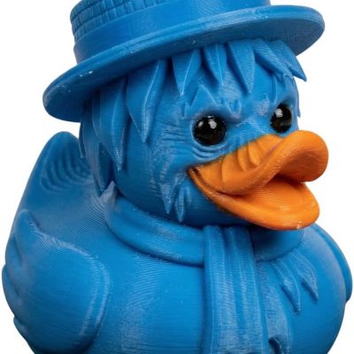 Snow Miser Duck Figurine – Winter-Inspired Blue Duck with Top Hat & Scarf – Fun Collectible Shelf Decor for Teens & Adults – DV — 3D Printed Collectible by 3DCentral