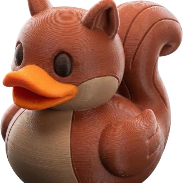 Squirrel Duck Collectible Figurine