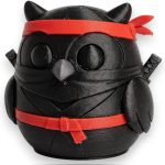 Stealth Ninja Owl Collectible Figurine - Unique Desk Decor for Adults