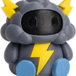 Thundercloud Robot Collectible Figurine - Unique Desk Decor for Adults