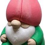 Tulip Bulb Gnome Figurine – Whimsical Spring Garden Decor Gnome with Flower Hat – Collectible Shelf Sitter for Home or Office – 3D Printed in Canada