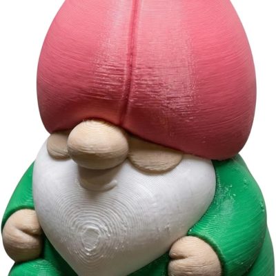 Tulip Bulb Gnome Figurine – Whimsical Spring Garden Decor Gnome with Flower Hat – Collectible Shelf Sitter for Home or Office — 3D Printed Collectible by 3DCentral