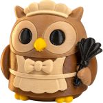 Victorian Maid Owl Collectible Figurine - Unique Desk Decor for Adults