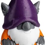 Werewolf Gnome Figurine – Halloween Wolf Gnome Statue with Pointed Hat – Cute Gothic Shelf Decor for Home, Desk or Office – Collectible Monster Gift Idea – 3D Printed in Canada