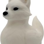 White Snow Fox Duck Figurine – Cute Animal Hybrid for Desk, Shelf, or Collector Display – Unique Fantasy Decor Gift for Teens & Adults – K3D