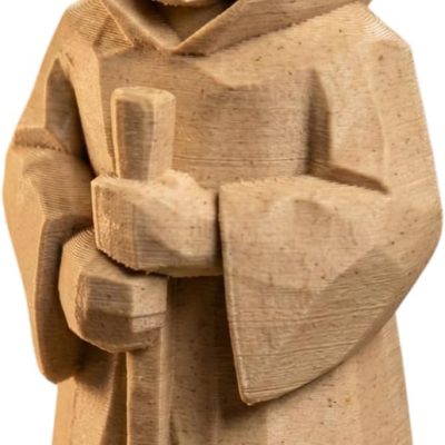 Wood Carved Arrival Without Words Figurine – Wood Carved Style Minimalist Faceless Statue for Shelf, Desk or Gift Display – Arrival Without Words Collectible — 3D Printed Collectible by 3DCentral