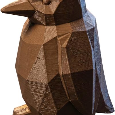 Wood Carved Penguin Figurine – Wood Carved Style Penguin Sculpture for Shelf Decor, Collectors & Animal Lovers — 3D Printed Collectible by 3DCentral
