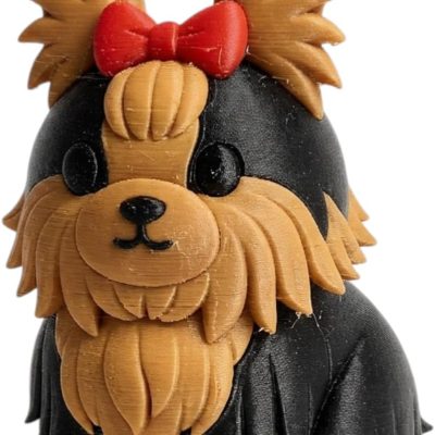 Yorkshire Terrier Bunny Collectible Figurine - Unique Desk Decor for Adults — 3D Printed Collectible by 3DCentral