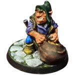Gnome Male Miniature Figurine for Tabletop RPGs – Fantasy Thief Rogue Character for Painting & Collecting