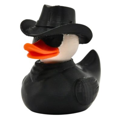 Western Outlaw Duck Figurine – Funny Dashboard & Desk Décor – Quirky Collectible – 3D Printed in Canada — 3D Printed Collectible by 3DCentral