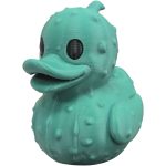 Pickle Duck Figurine – Quirky Cucumber-Inspired Rubber Duck Sculpture for Shelf Decor, Desk Display, or Collectors