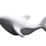 Minimalist Shark Whale Sculpture – Ocean-Inspired Décor
