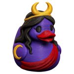Moon Goddess Duck Figurine