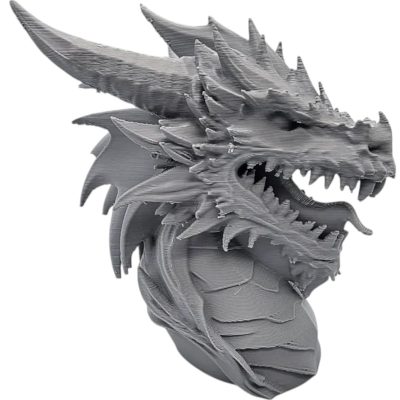 Monstrous Sea Dragon Bust – Aquatic Fantasy Beast Sculpture with Jagged Fins & Ferocious Roar – Ocean Horror Display Piece – 3D Printed in Canada — 3D Printed Collectible by 3DCentral