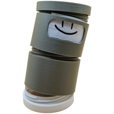 Stackable Screw-Together Storage Containers – Modular Round Organizer Jars with Label Window, Compact & Portable – 3D Printed in Canada — 3D Printed Collectible by 3DCentral