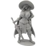 Female Witch Champion Figurine with Sword