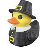 Thanksgiving Pilgrim Duck Figurine– Collectible Duck for Holiday Decor, Shelf Display & Gag Gifting
