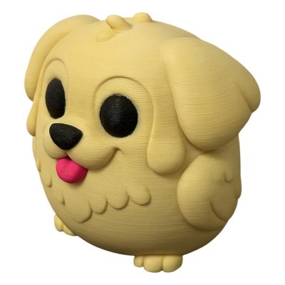 Golden Retriever Owl Figurine – Cute Dog-Owl Hybrid Collectible Decor for Desk, Shelf or Display – Funny Animal Mashup Gift for Dog Lovers – 3D Printed in Canada — 3D Printed Collectible by 3DCentral