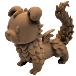 Dragon Doggo Figurine – Cute Winged Pup with Scaled Texture & Fantasy Tail – Whimsical Creature Collectible for Shelf or Desk – 3D Printed in Canada — 3D Printed Collectible by 3DCentral