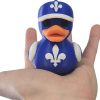 Quebecois Duck Figurine with Blue Hat – Provincial Display Décor for Desk, Shelf or Collectors – 3D Printed in Canada — 3D Printed Collectible by 3DCentral