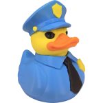 Police Officer Duck Figurine – Funny Law Enforcement Collectible for Desk Decor, Appreciation Gifts & Shelf Display
