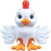 Flapping Chicken Desk Figurine – Articulated Winged Chicken Figure with Moving Legs and Beak – Collectible Decorative Display Toy for Teens and Adults – 3D Printed in Canada — 3D Printed Collectible by 3DCentral