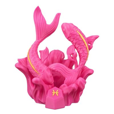 Pisces Zodiac Figurine – Dual Water Sign Astrology Sculpture for Shelf, Desk, or Altar Display – Celestial Gift Décor for Teens and Adults – 3D Printed in Canada — 3D Printed Collectible by 3DCentral