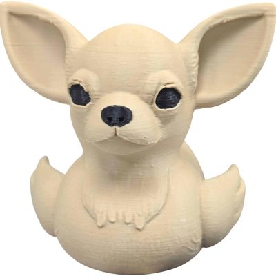 Chihuahua Duck Figurine – Dog-Inspired Rubber Duck for 4x4 Ducking, Cruise Hiding & Dashboard Decor – Funny Off-Road Animal Collectible, Gift for Dog Lovers – 3D Printed in Canada — 3D Printed Collectible by 3DCentral