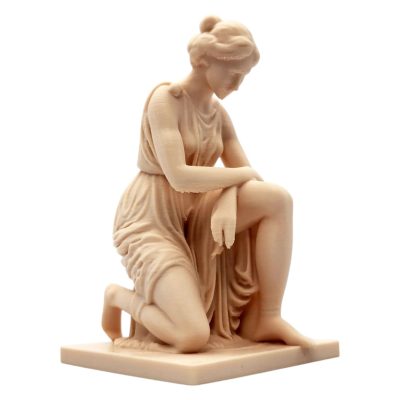 Kneeling Goddess Statue – Classical Greek-Inspired Feminine Figurine for Shelf, Desk or Altar Décor – 3D Printed in Canada — 3D Printed Collectible by 3DCentral