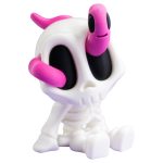 Worm Blob Skeleton – Collectible Figurine | Creepy-Cute Skeleton Desk Toy, Gothic Shelf Collectible, Novelty Gift