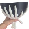 Skeleton Hands Bowl Stand – Gothic Halloween Display Holder for Candy, Decor, or Trinkets – Removable Bowl – 3D Printed in Canada — 3D Printed Collectible by 3DCentral