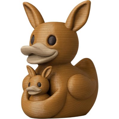Kangaroo Duck Figurine with Baby Joey – Quirky Animal Mashup Collectible for Desk or Shelf Display – 3D Printed in Canada — 3D Printed Collectible by 3DCentral