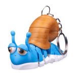 Abigail the Snail Articulated Collectible Keychain – Cute Eyed Snail Companion