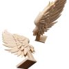 Angel Wings Sculpture on Stands – Feathered Gothic Decor for Desk, Altar, Bookshelf or Mantel Display – Elegant Spiritual Figurines for Teens and Adults – 3D Printed in Canada — 3D Printed Collectible by 3DCentral