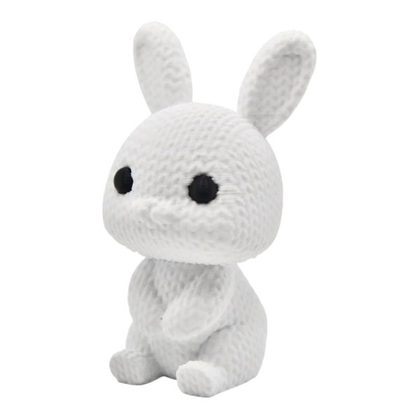 Knitted Easter Bunny Figurine