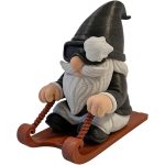 Winter Sled Gnome Figurine | 3DCentral
