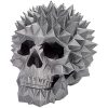 Spiky Diamond Skull Statue – Geometric Gothic Skull Art for Desk, Shelf or Studio Décor – Metallic Polygonal Halloween Sculpture – 3D Printed in Canada — 3D Printed Collectible by 3DCentral