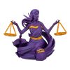 Libra Zodiac Figurine – Purple & Gold Justice Statue with Scales of Balance – Astrology-Inspired Shelf Decor for Libra Sign Lovers – 3D Printed in Canada — 3D Printed Collectible by 3DCentral