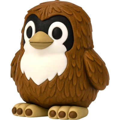Bigfoot Penguin Figurine – Cute Cryptid-Inspired Penguin Statue with Furry Texture & Chunky Toes – Funny Mythical Animal Collectible – 3D Printed in Canada — 3D Printed Collectible by 3DCentral