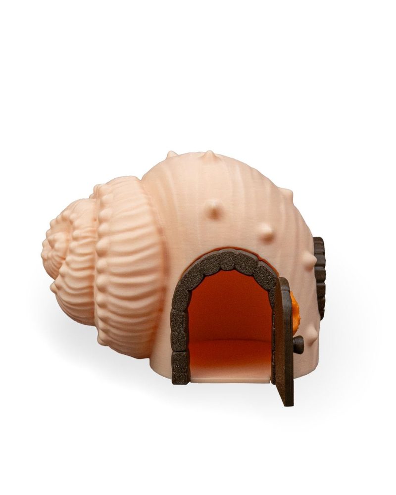 Seaside Haven Fairy House – Coastal Shell Cottage Décor – Miniature Ornament for Home, Garden, or Aquarium – 3D Printed in Canada — 3D Printed Collectible by 3DCentral