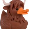 Highland Cow Duck Figurine – Off-Road Rubber Duck for Duck Duck 4x4, Cruise Ship Hiding, Dashboard Collectible, Vehicle Ducks, Collectible Display – 3D Printed in Canada — 3D Printed Collectible by 3DCentral