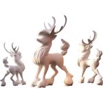 Northern Reindeer Decor – Whimsical Winter Elegance