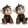 Adorable Sitting Monkey Figurine Pair – Articulated Cartoon Chimp Style Collectible for Desk or Shelf Display – Collectibleable & Fun Décor for Teens & Adults – 3D Printed in Canada — 3D Printed Collectible by 3DCentral