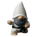 Karate Gnome Figurine – Martial Arts Garden Collectible for Desk, Shelf or Patio Display – Funny Ninja Gnome Statue Gift for Men, Teens & Martial Artists
