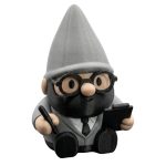 Auditor Gnome Figurine – Funny Office Desk Decoration for Accountants, CPAS & Finance Lovers – Nerdy Bearded Gnome with Glasses, Pen & Clipboard