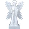Four-Winged Angel Statue – Minimalist Geometric Celestial Guardian with Halo and Book – 3D Printed Spiritual Sculpture for Home or Altar – 3D Printed in Canada — 3D Printed Collectible by 3DCentral
