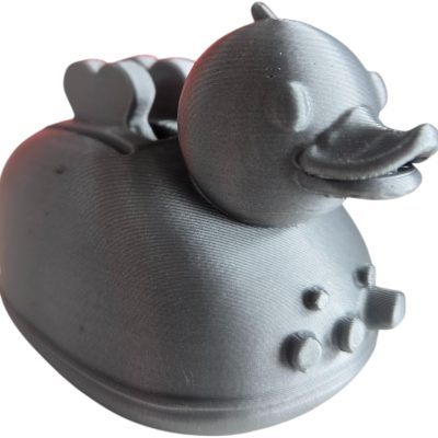 Toaster Duck Figurine – Quirky Collectible Duck Sculpture with Toast Detail – Fun Desk Toy or Shelf Decor for Teens & Adults – 3D Printed in Canada — 3D Printed Collectible by 3DCentral