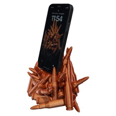 “Give it a Shot” Phone Holder – Bullet-Inspired Desk Accessory – 3D Printed in Canada — 3D Printed Collectible by 3DCentral