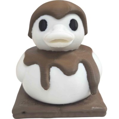 Smore Duck Collectible Figurine – Chocolate-Themed Cute Duck Statue for Desk or Shelf Display – Fun Novelty Gift for Teens & Adults – 3D Printed in Canada — 3D Printed Collectible by 3DCentral